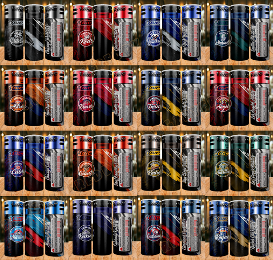 BIC Lighter Football Team Tumbler Wrap Bundle PNG ,Bundle tumbler png ,Sport tumbler designs bundle PNG, Lighter 20oz Tumbler Wrap Bundle