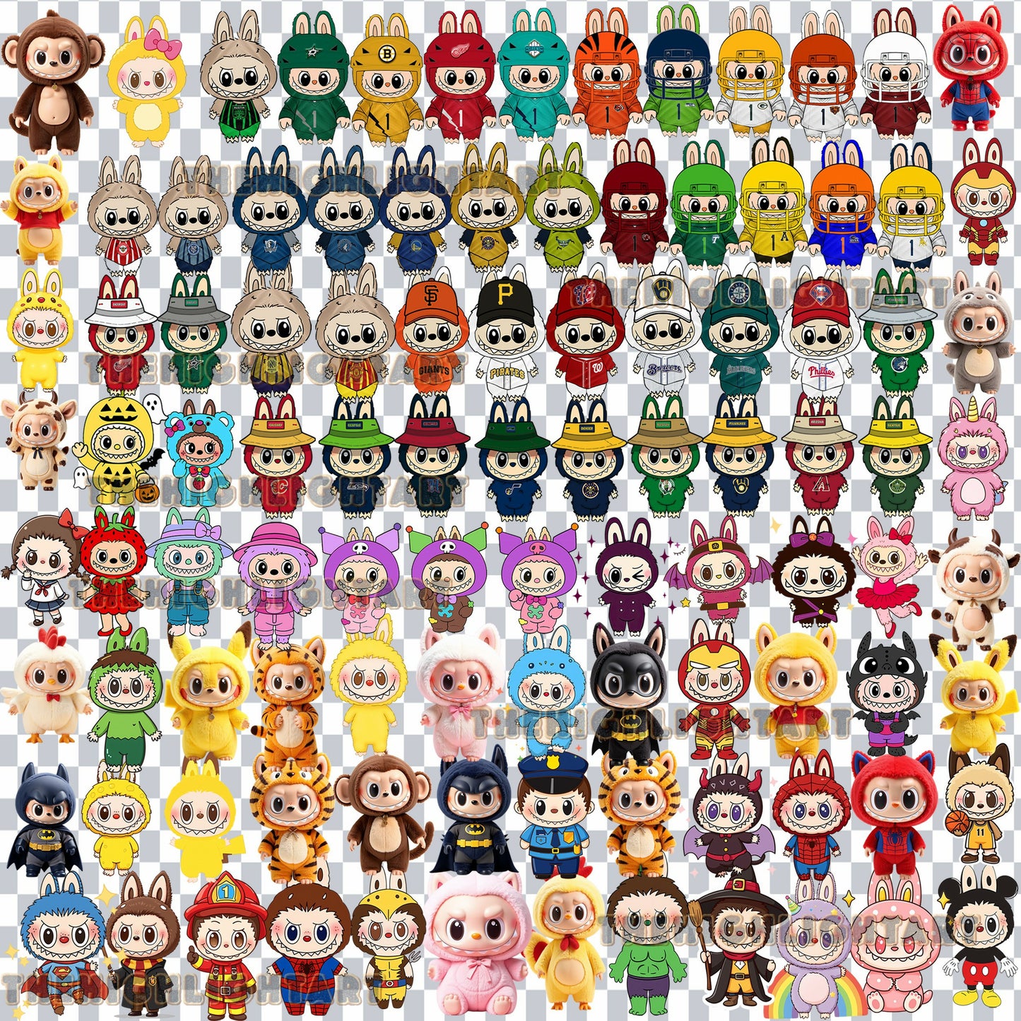 Labubu Clipart Mega Bundle, Labubu PNG Bundle, Labubu Clipart, Labubu Bundle PNG, Cute Cartoon Digital Download, La bubu PNG