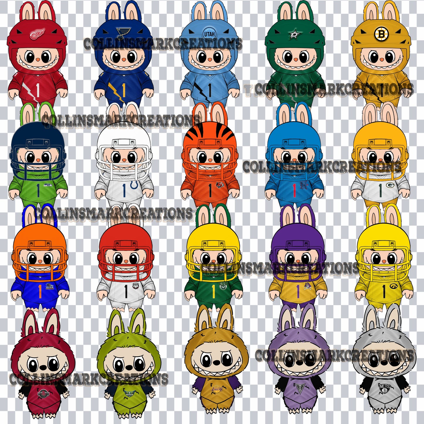 Labubu Clipart Mega Bundle, Labubu PNG Bundle, Labubu Clipart, Labubu Bundle PNG, Cute Cartoon Digital Download, La bubu PNG
