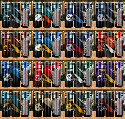 BIC Lighter Football Team Tumbler Wrap Bundle PNG ,Bundle tumbler png ,Sport tumbler designs bundle PNG, Lighter 20oz Tumbler Wrap Bundle
