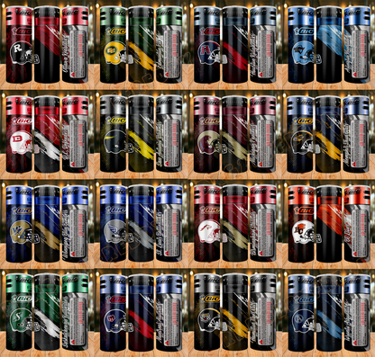 BIC Lighter Football Team Tumbler Wrap Bundle PNG ,Bundle tumbler png ,Sport tumbler designs bundle PNG, Lighter 20oz Tumbler Wrap Bundle