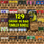 DRINK IN BAG Liquor & Soda Tumbler Wrap Bundle | 20oz Sublimation PNG | Beer, Soda Can, and Drink Designs | Print Shop Starter Pack Template